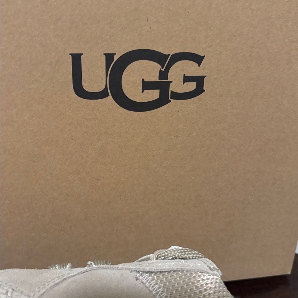 UGG Taupe Lace-Up Platform Sneakers - Picture 10 of 10